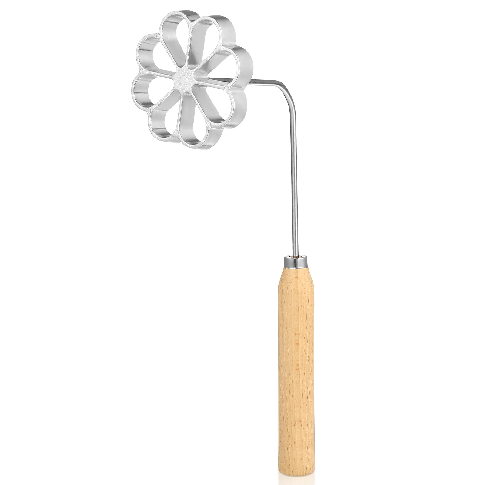 

Fried Snack Mold Oil Dumpling Carrot Cake Shrimp Pancake Mould Aluminum Alloy Wood Lightweight Kitchen Storage DIY COOKIE MOULDS