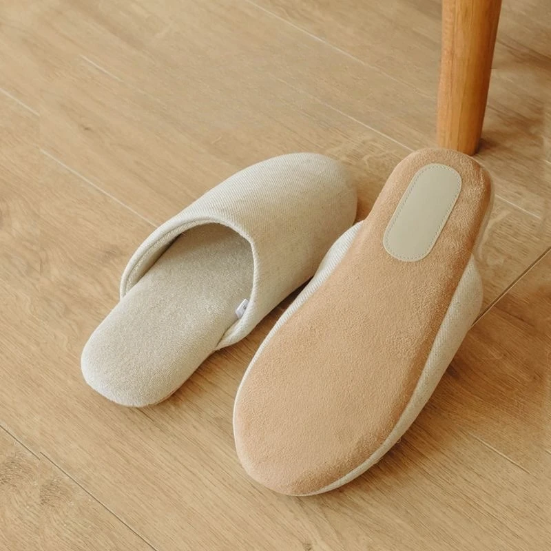 

Женская домашняя обувь, мягкие тапочки, осенне-зимние легкие удобные парные бесшумные ступеньки для спальни, хлопковые туфли на плоской подошве, теплый плюш 2025 г.