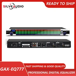 GAX-EQ777 Digital profesional, reducción de ruido, ecualizador de ajuste EQ, alto, medio, bajo, KTV familiar