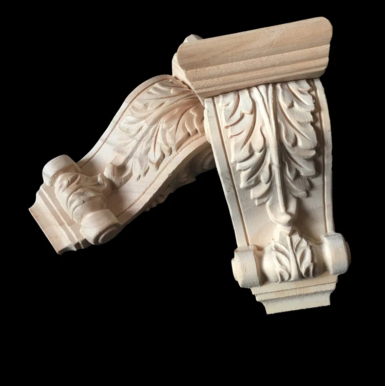 European Decorative Wood Door Carving Applique Corbel Aisle Decoration Rome Stigma Vintage Home Decor Artesanato Craft Figurine