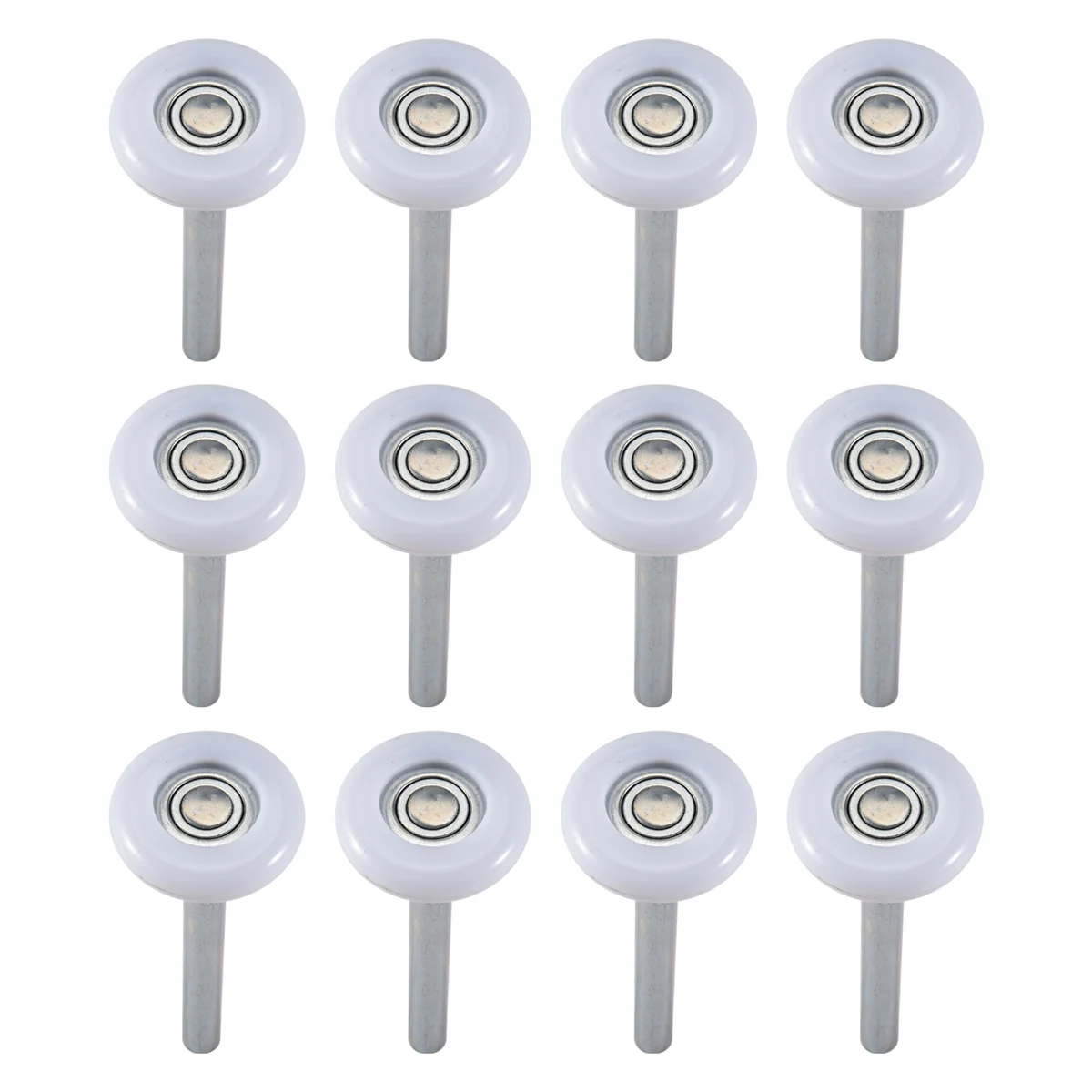 BISM1 Paquete de 12 rodillos para puertas de garaje de 2 pulgadas, rodillo para puertas de garaje de nailon con rodamiento 6200ZZ, para puertas de garaje residenciales y comerciales