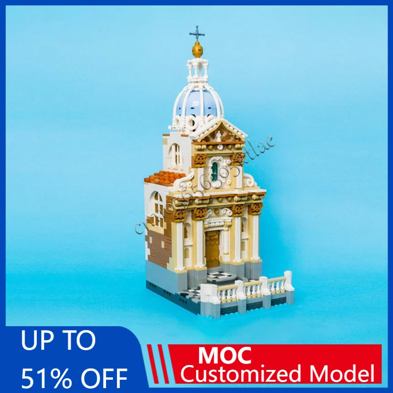 

1642 PCS MOC Medieval Chapel Castle Modular Model Building Blocks Sets Education Assembly Bricks Toys Kids Christmas Gifts