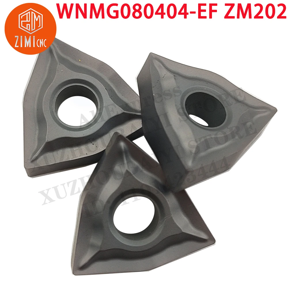 WNMG080404-EF ZM202 WNMG080404-EF أدوات تحول السيرميت قطع مخرطة CNC أدوات القطع شفرة أدوات المخرطة المعدنية إدراجات ميكانيكية