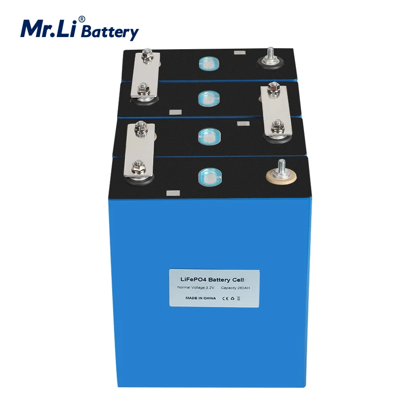 Mr.Li 3.2V 280Ah lifepo4 Battery Cells prismatic Lithium Iron Phosphate 12V 24v 48v 280Ah battery packs Solar EU US TAX FREE