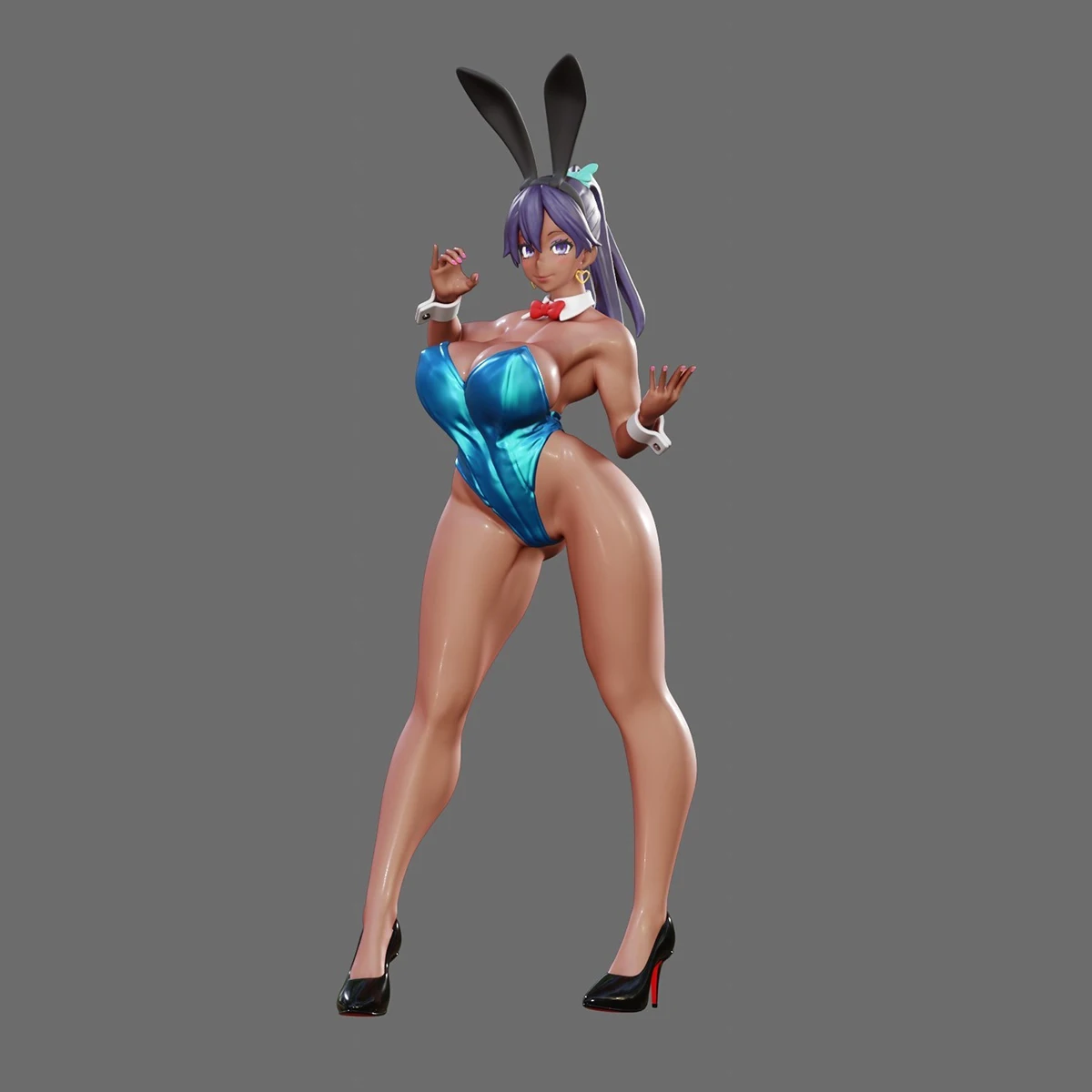 1/24 Die Cast Resin Figure Model Assembly Kit Model Bikini Sexy Bunny Girl Assembly Toy Unpainted