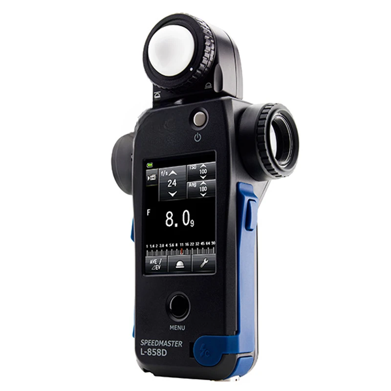 L 858D light meter, measuring high-speed synchronization, flash, duration