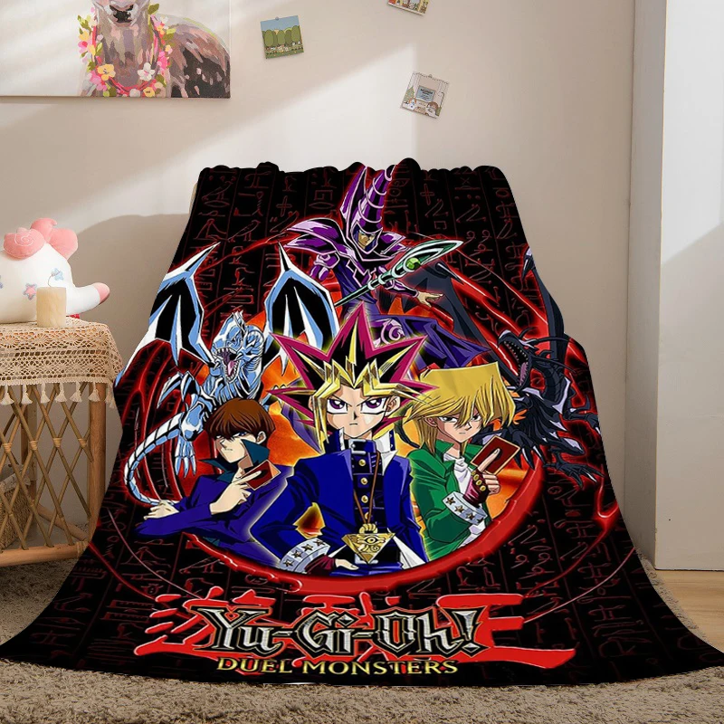 Nap Blanket Sofa Winter Yu Gi Oh Cards Anime Fluffy Soft Blankets King Size Microfiber Bedding Warm Fleece Camping Custom Throws