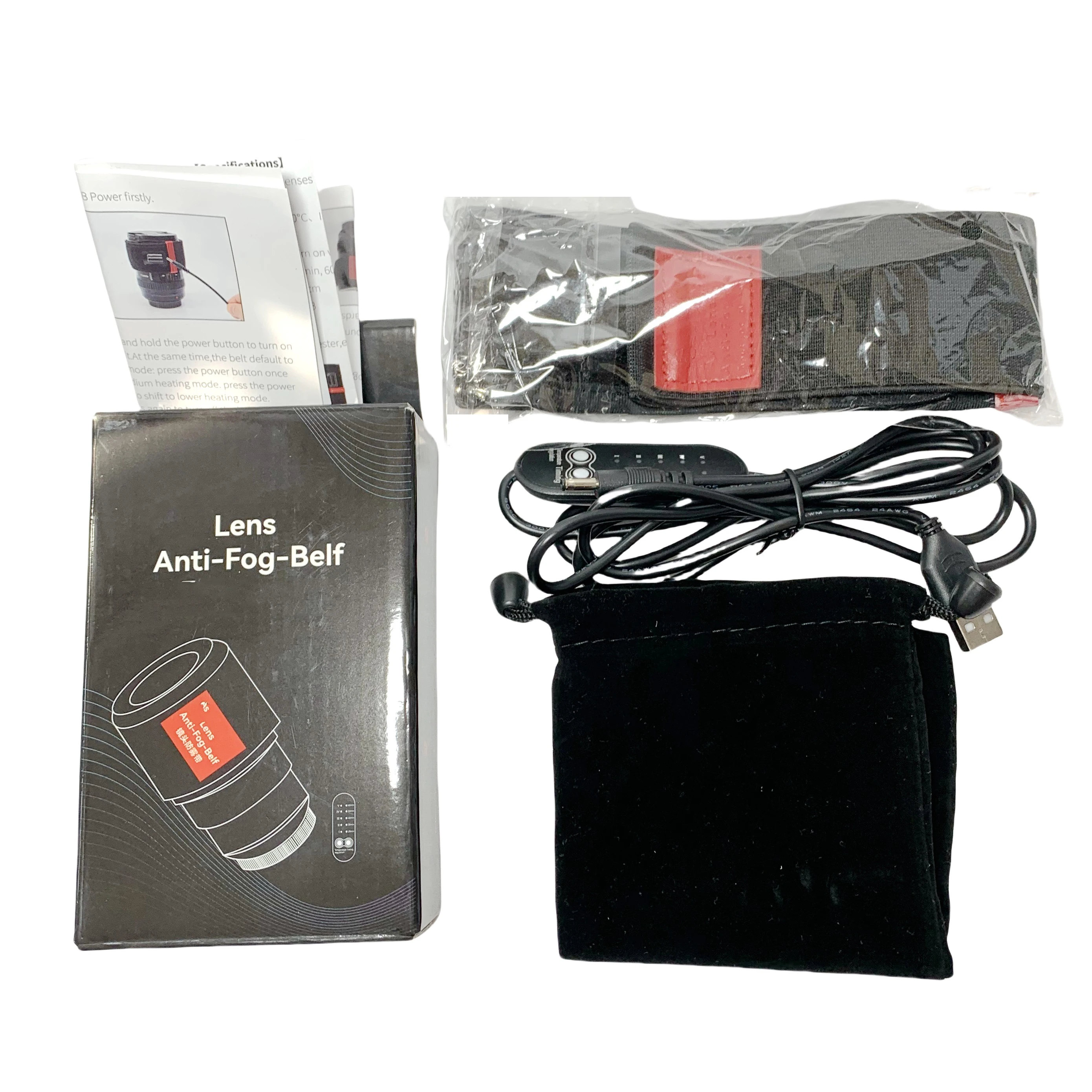 80-120mm Camera USB Anti Fog Belt Telescope Lens Dew Heater Tape Control Temperature  Heating Demister Strap Heat Defogging Band view 6