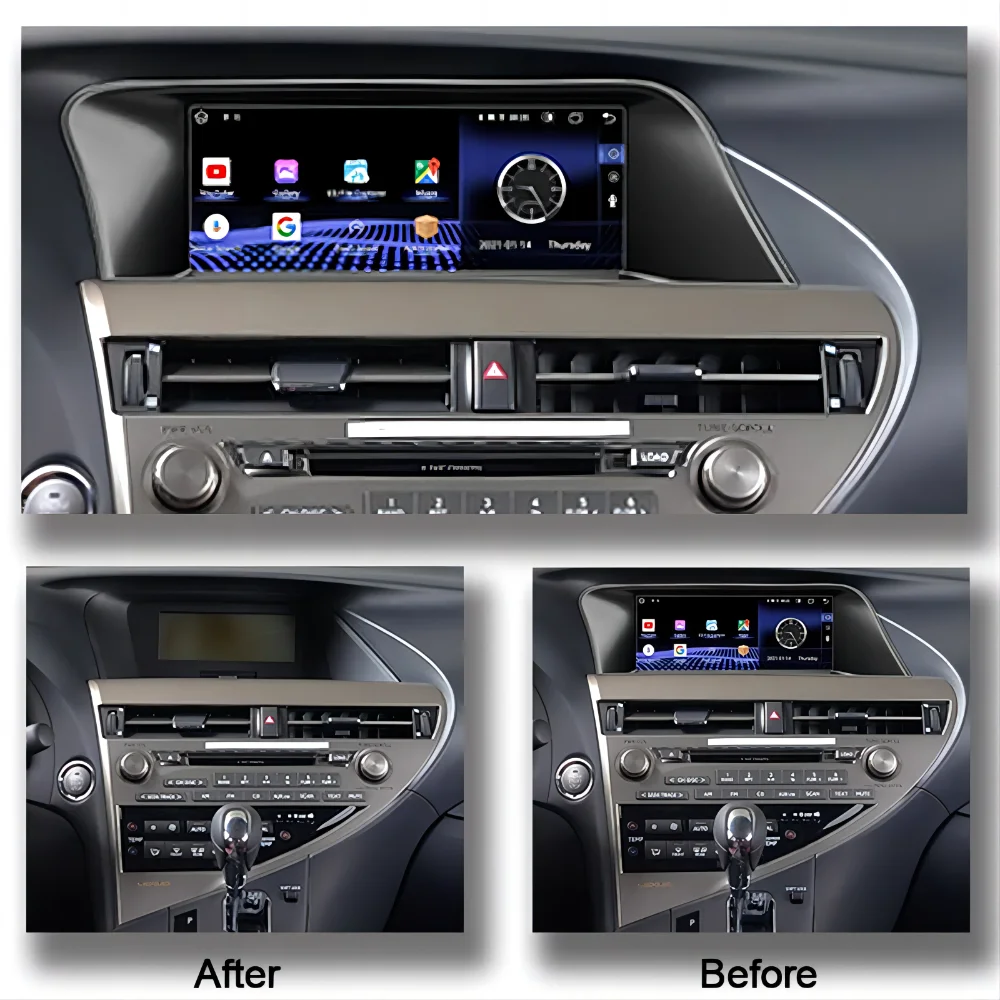 Yoza Carplay Car Radio For Lexus RX270 RX350 2008-2016 Android11 Touch Screen Multimedia Player  Navigation  5G WIFI Gift Tools