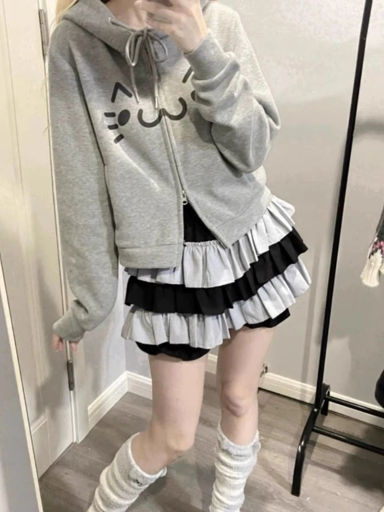 Sweet Lolita Lace Pumpkin Shorts Women Casual Cute Fluffy Cake Skirt Summer Y2k Harajuku Fashion Slim Fit Mini Skirt Chic New