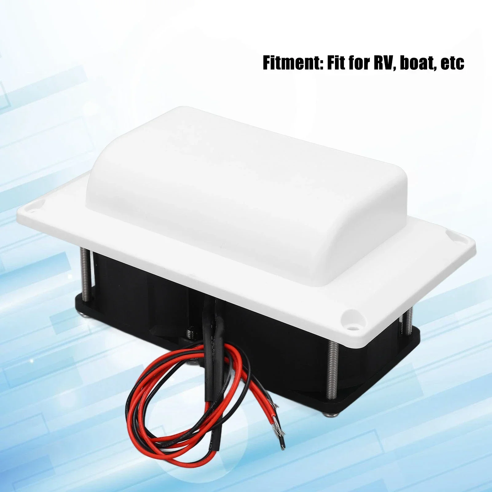 

Side Vent Exhaust Fan Side Air Vent Fan ABS 12V 25W Low Noise With Inner Mesh For RV Boat Marine Camper