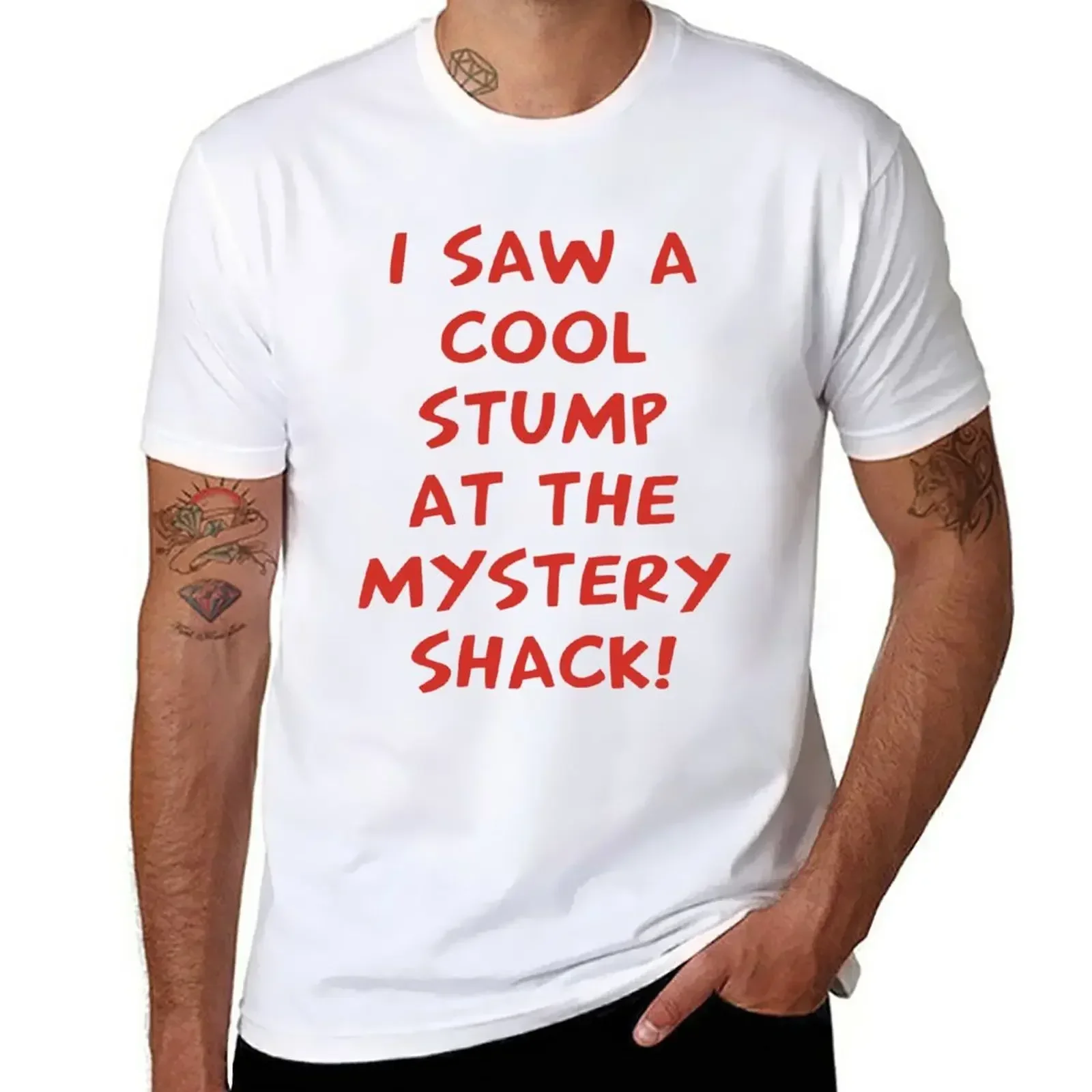 I Saw A Cool Stump At The Mystery Shack T-Shirt oversizeds street wear shirts graphic tees fitted t shirts for men