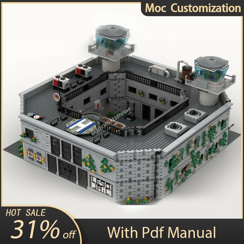 6738pcs Ultimate MOC Maximum Security Prison Modular Building Castle Building Blocks Set Assembly Bricks Toys Kid Christmas Gift