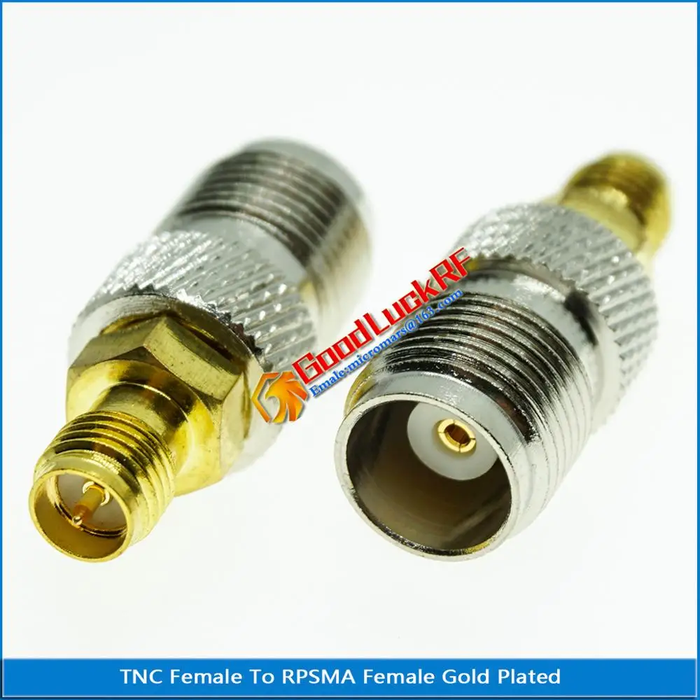 

1X Pcs TNC To RP SMA Connector Socket TNC Female To RP SMA Female Plug RP SMA - TNC GOLD Plated Straight Coaxial RF Adapters