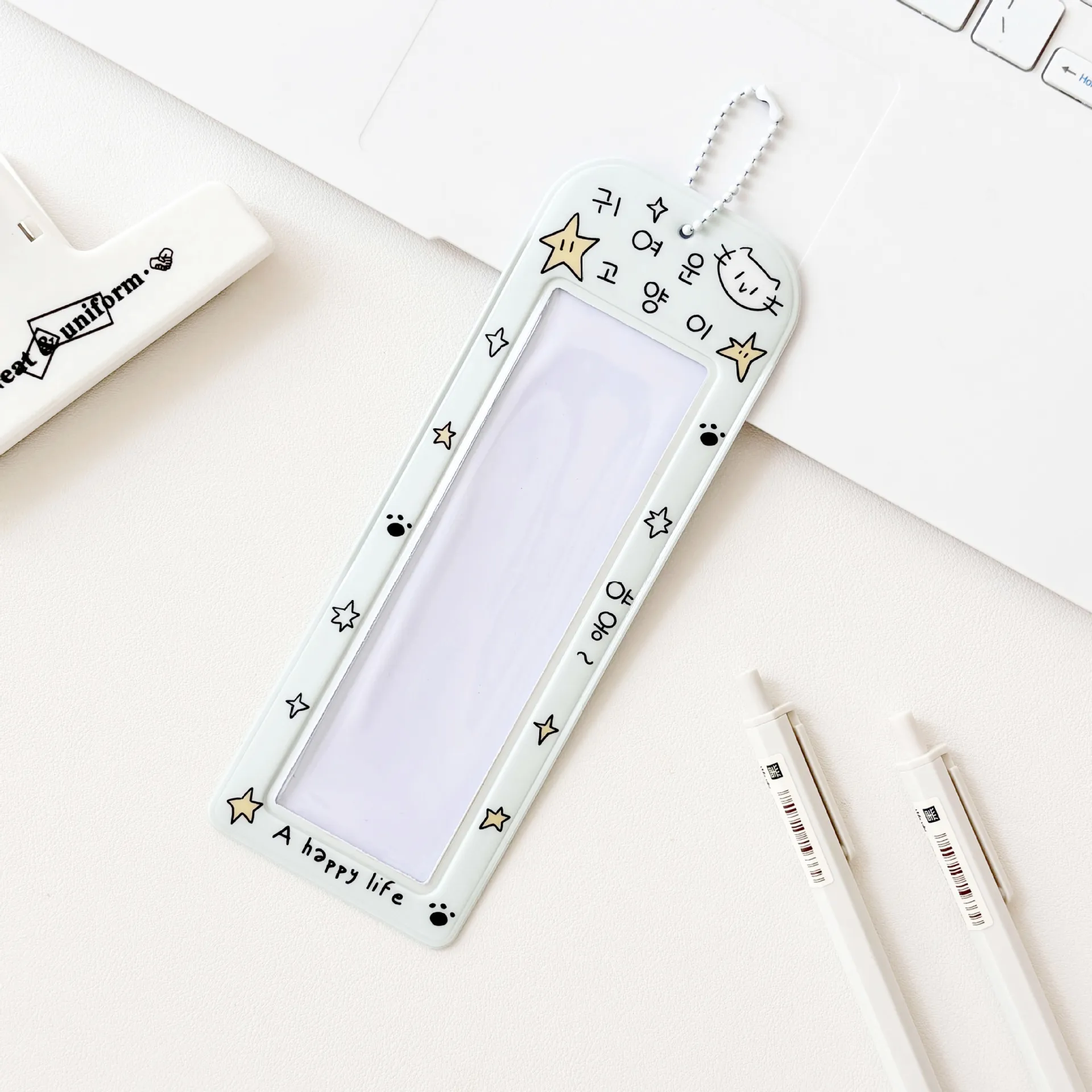 Original Cartoon Puppy Simple Bow Style Life Four-compartment Card Case Idol Little Card Case Star Chasing Collection Card Bag