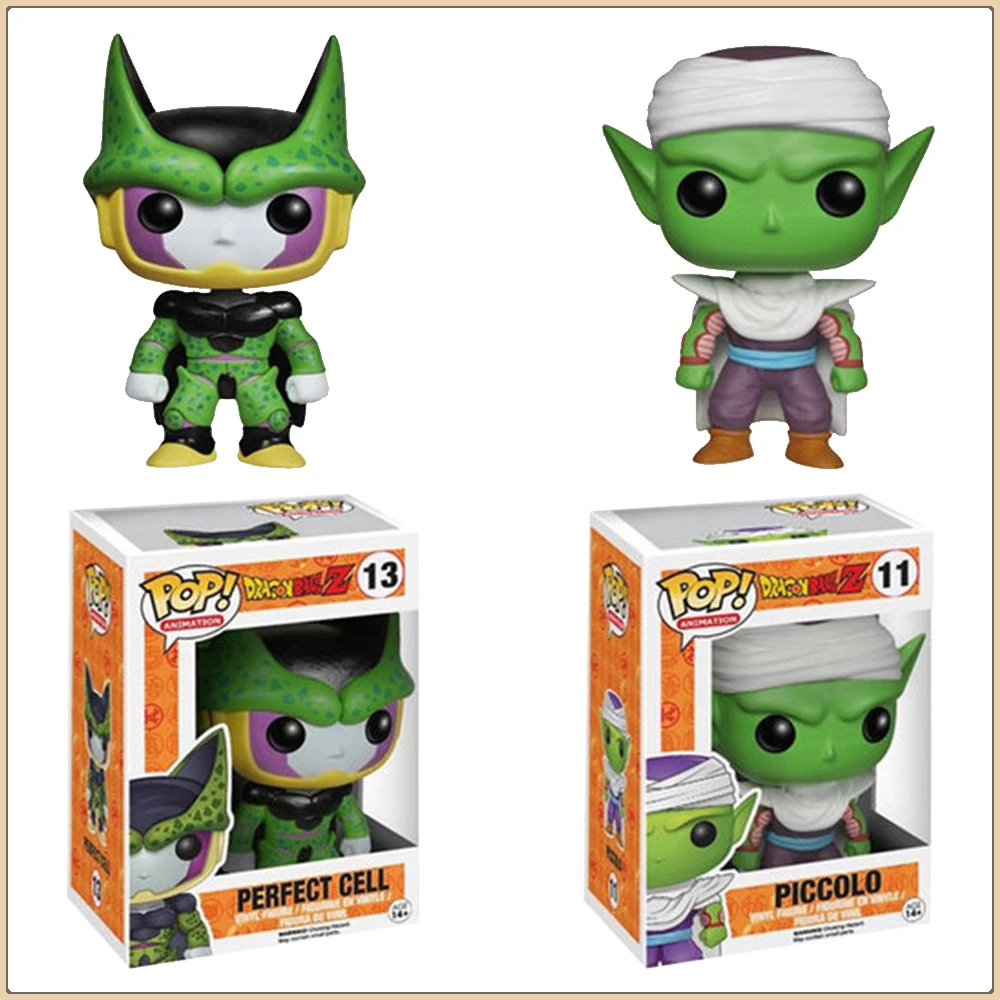 Funko Pop Dragon Ball อะนิเมะการกระทําตัวเลขของเล่น Son Goku Vegeta Piccolo Frieza การ์ตูน Q-รุ่นเครื่องประดับรุ่นเด็กของขวัญ