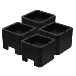 4 Pcs Bed Mat Sofa Risers Table Chair Couch Furniture 910X910X730CM Lift Dorm Black