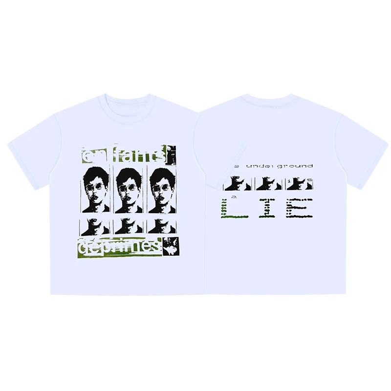 

Blockbuster Brand ERD Melancholy Rich Second Generation Printed Short Sleeve Collection of Minority Men Short Sleeve T-shirt Tee