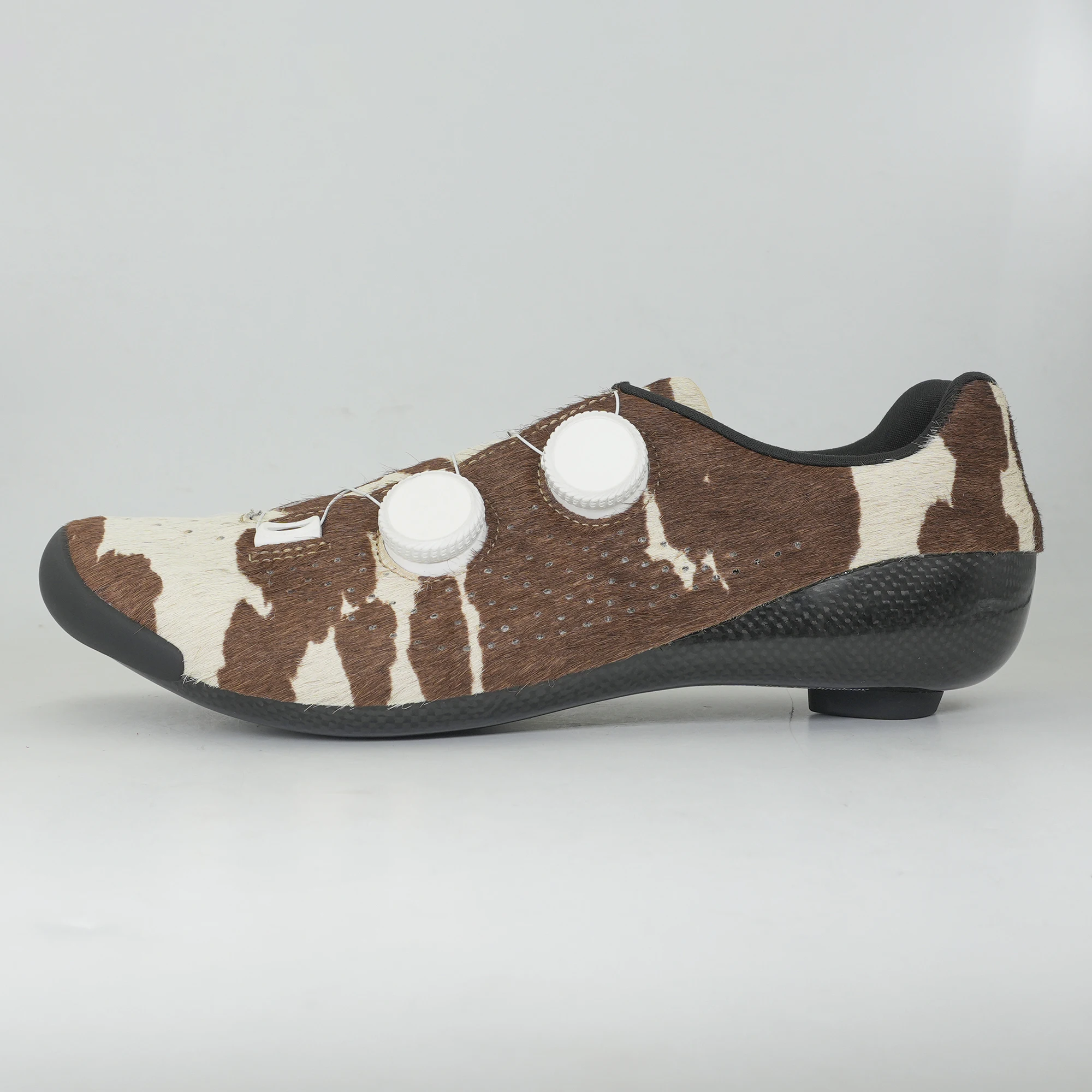 Hyper Cycling Cowhide with original hair genuine leather Cycling shoes Carbon Cycling shoe Professional Road