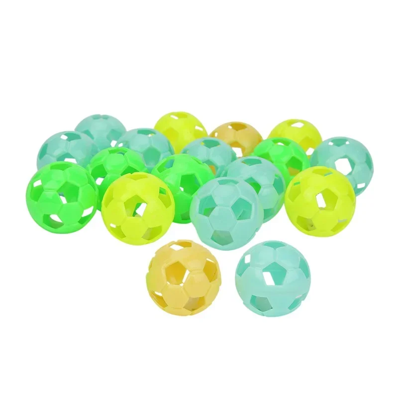 Colourful Pet Cat Kitten Play Balls with Jingle Lightweight Bell Pounce Chase Rattle Toy for Cat Chew Rattle Scratch Pet Toy