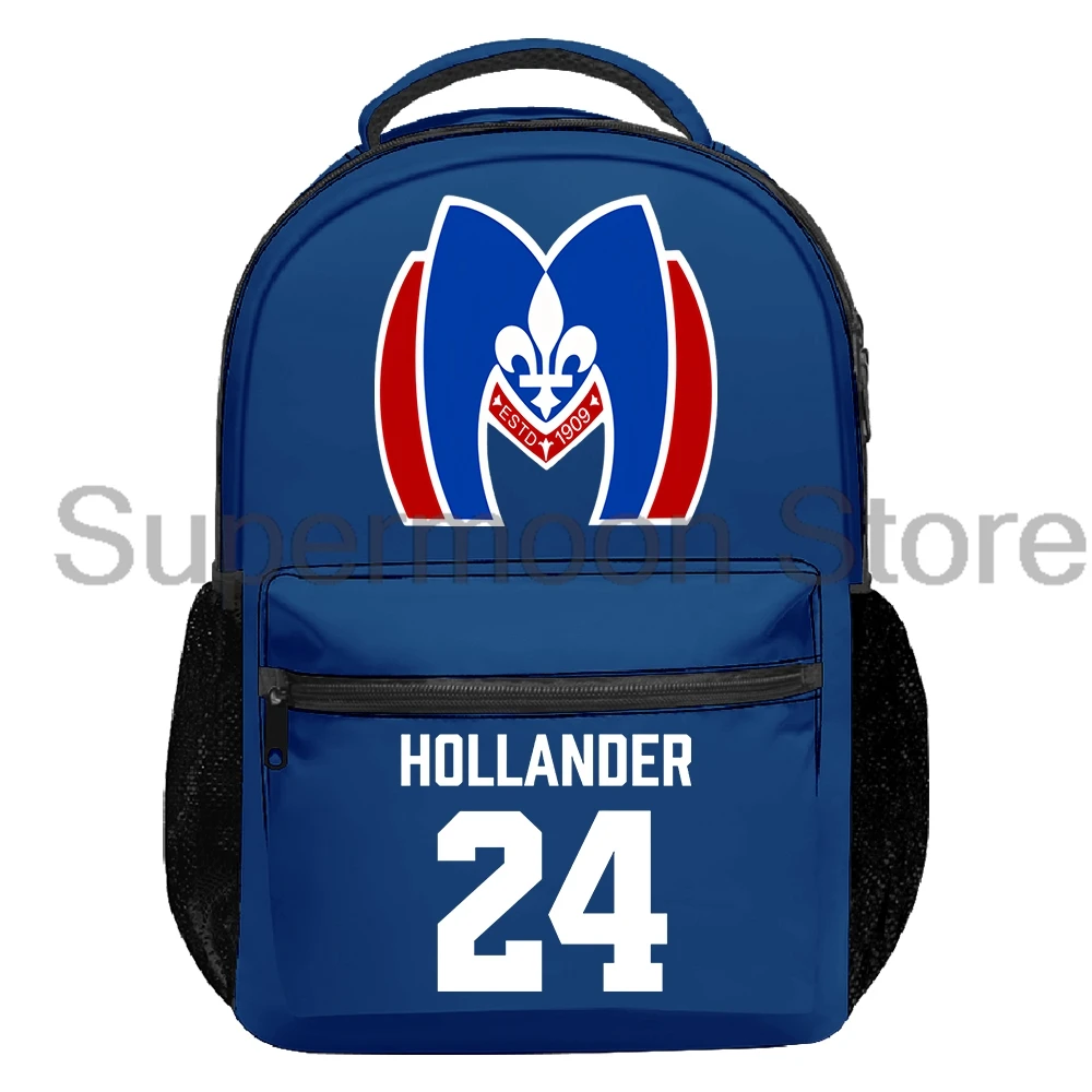 Hollander 24 Rozanov 81 Heated Rivalry Merch Backpack Men Women Rucksack Casual Travel Bag Unisex Outdoor Daypack