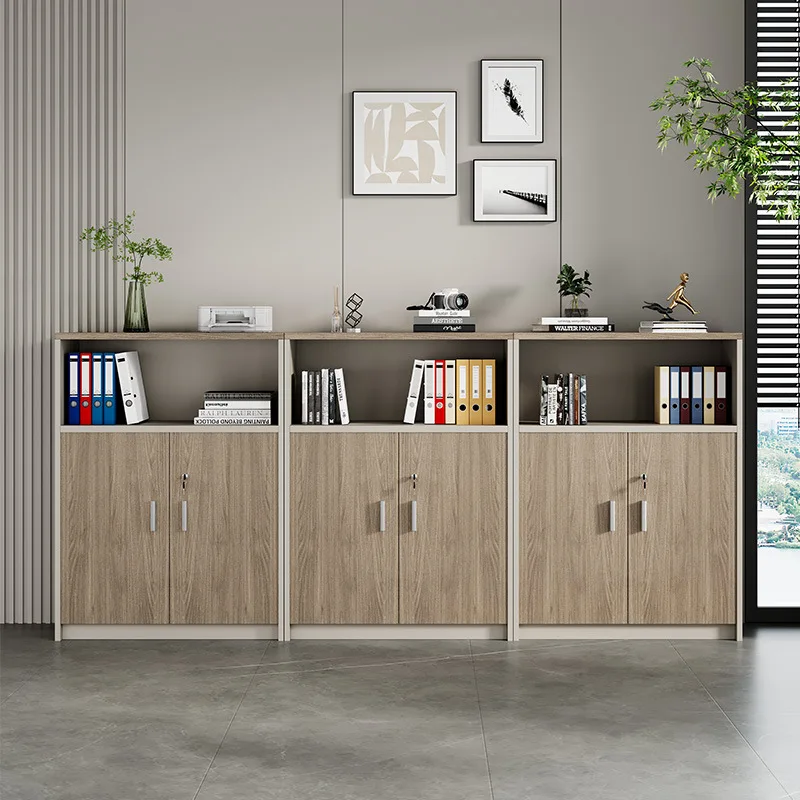 Office File Cabinet Low Locker Wooden Partition File Cabinet Locked File Printer Cabinet