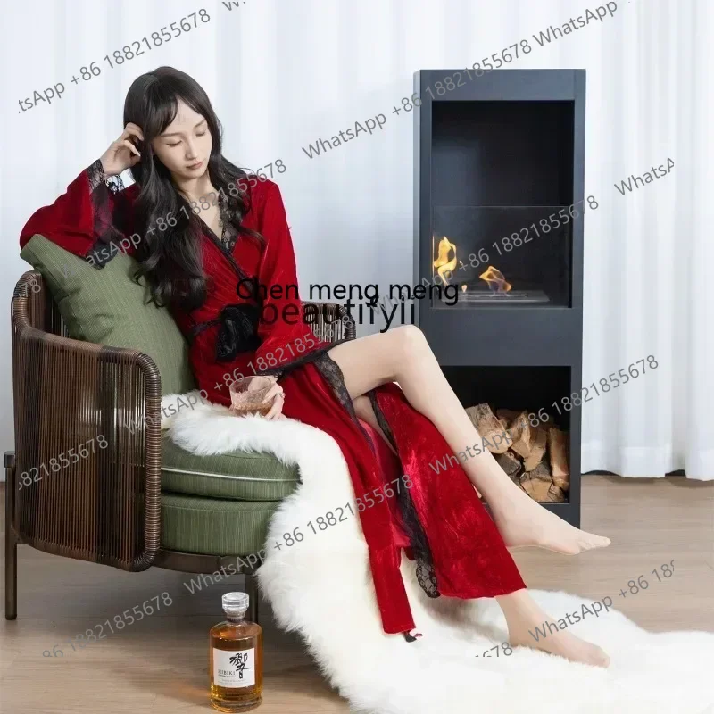 

B7304 lt Independent ethanol real fire heating stove indoor living room hotel villa homestay decorative landscape fireplace