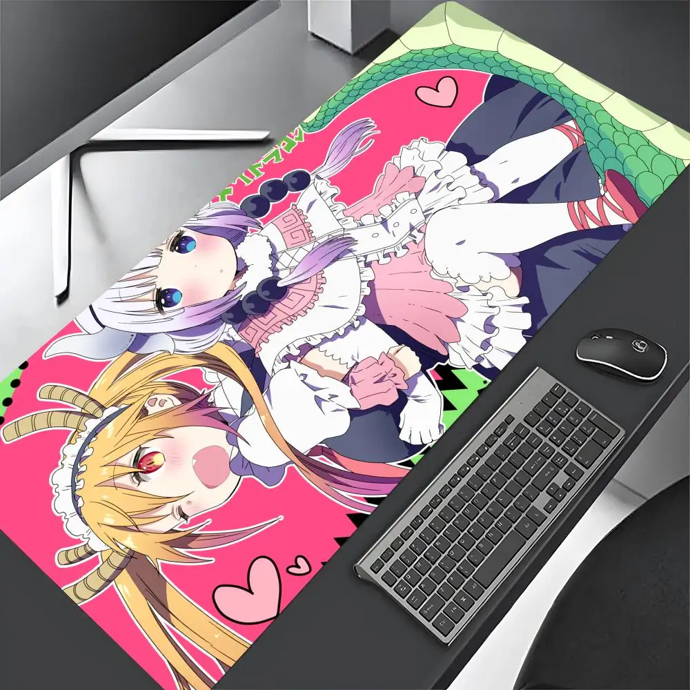 Miss Kobayashi Dragon Maid podkładka pod mysz duża gry komputerowe akcesoria 1000x500mm maty dla graczy dywanik antypoślizgowy Laptop miękkie myszy