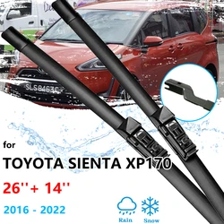 3x For Toyota Sienta XP170 MK2 2016 2017 2018 2019 2020 2021 2022 Front Rear Wipers Blades Windshield Windscreen Window Cleaning