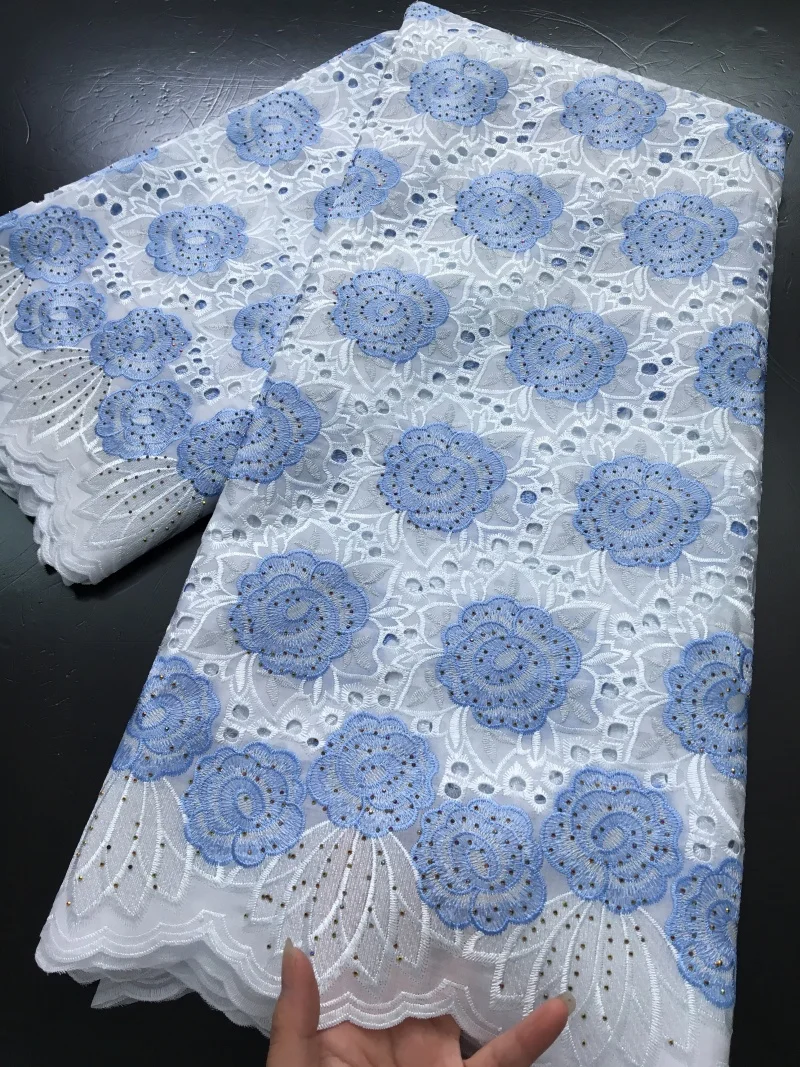 New African Cotton Lace Fabric Nigerian Swiss Voile Lace in Switzerland 2024 High Quality Women Dresses Material For Sew TY3625