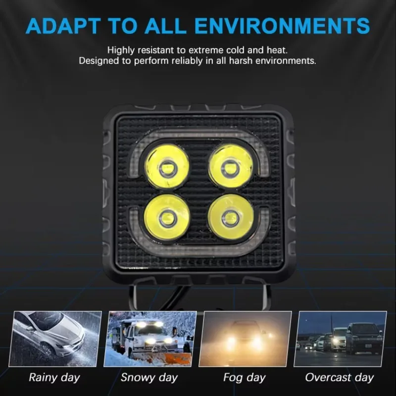 TT-SL-28 New Condition 12V 20W LED Waterproof Front Fog Lights Aluminium Spot Light 2-Year Warranty for Cars