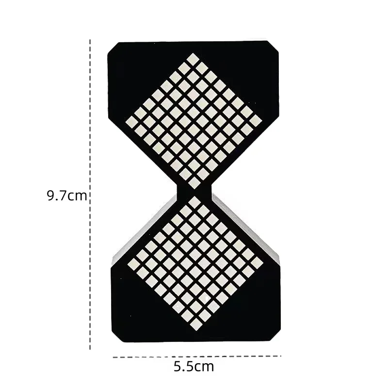 Creatieve elektronische zandlopertimer Cyber Style DIY digitale zandloperornament voor slaapkamer keuken Ambient LED-nachtverlichting