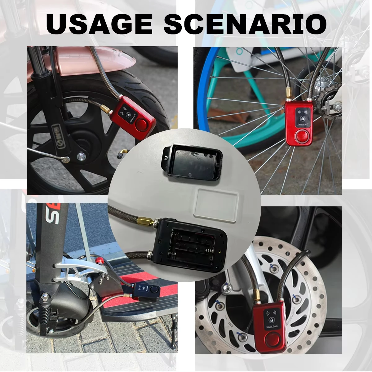 Bluetooth Smart Bike Lock Wate - Chain Lock Combination recensie en prijs