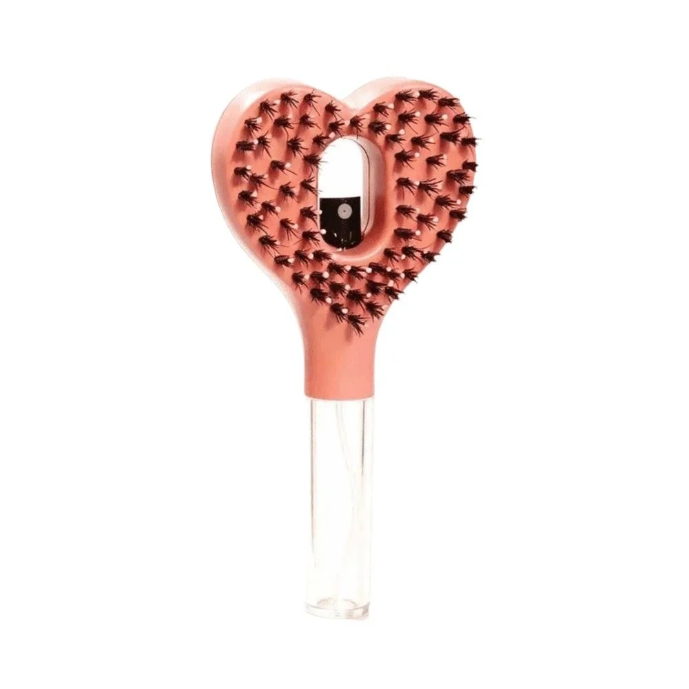 Hollow-out Heart Spray Brush Portable Heat-resistant Mist Hair Comb Anti-static Lightweight for 3.7V/400mAh