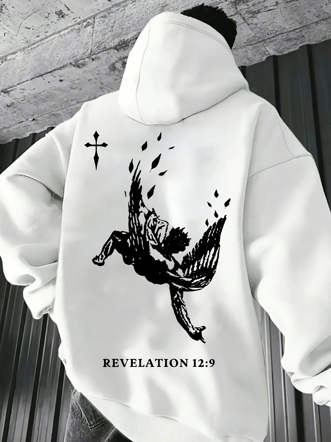 

Men's Cartoon Printed Hoodie，Street Hip-Hop Rap Style Multi-Functional Loose Sports Casual Sweatshirt Unisex Top