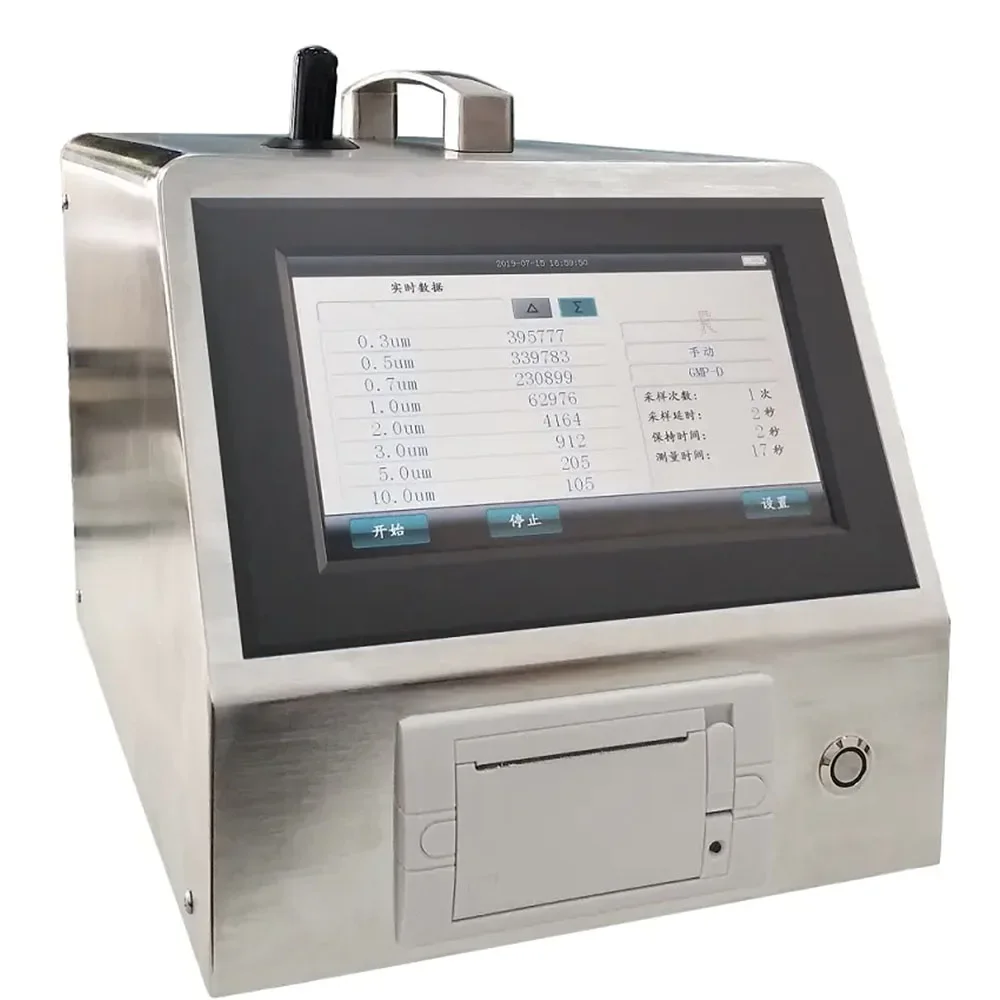 Airborne Particle Counter Stainless Steel Anti-corrosion Dirt Resistant 28.3L/min Particle Counter