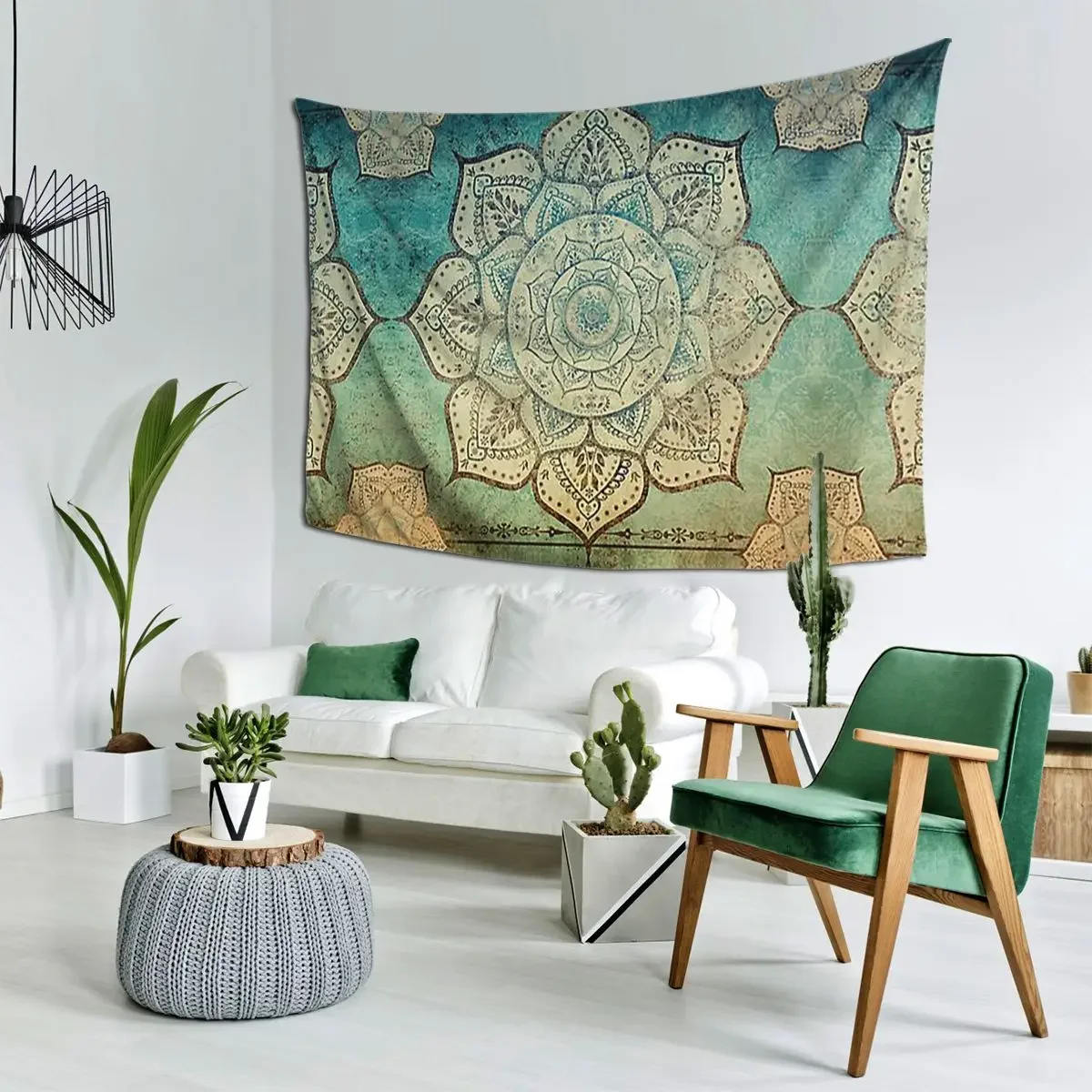 Faded Indian Mandala Vintage Meditation Mandal Tapestry Funny Wall Hanging Home Decor Tapestries for Room Bedroom Dorm Room