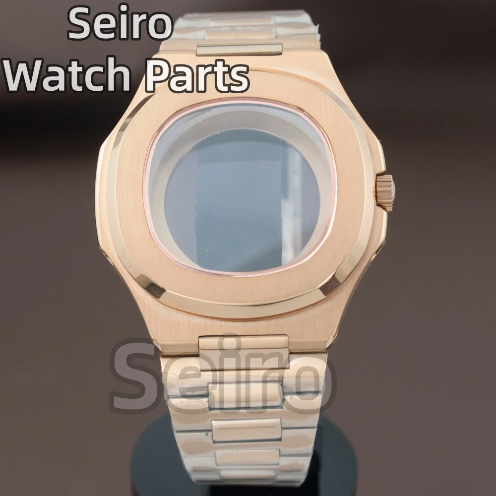 

Корпус часов 41 мм, браслет из нержавеющей стали, сапфировое стекло, водонепроницаемый для Nautilus Nh35 Nh36 Nh34, механизм 30,5 мм, циферблат высокого качества