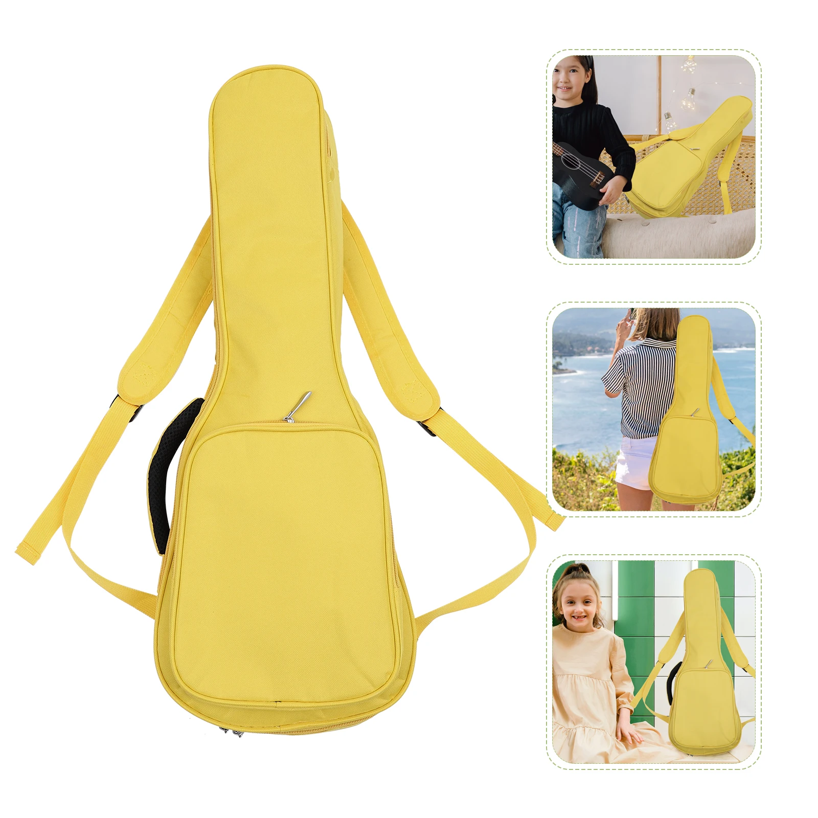 

Cotton Ukulele Bag Concert Case Oxford Cloth Gig Canvas Tote Backpack Thicken Ukelele