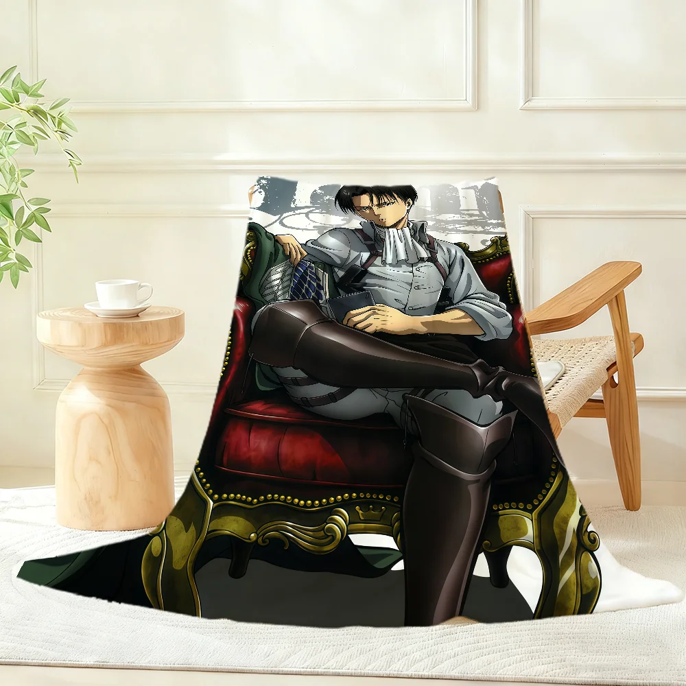 A-Attack on Anime T-Titan Blanket Throw Super Cosy Plush Living Room Sofa Couch Childish Birthday Gifts