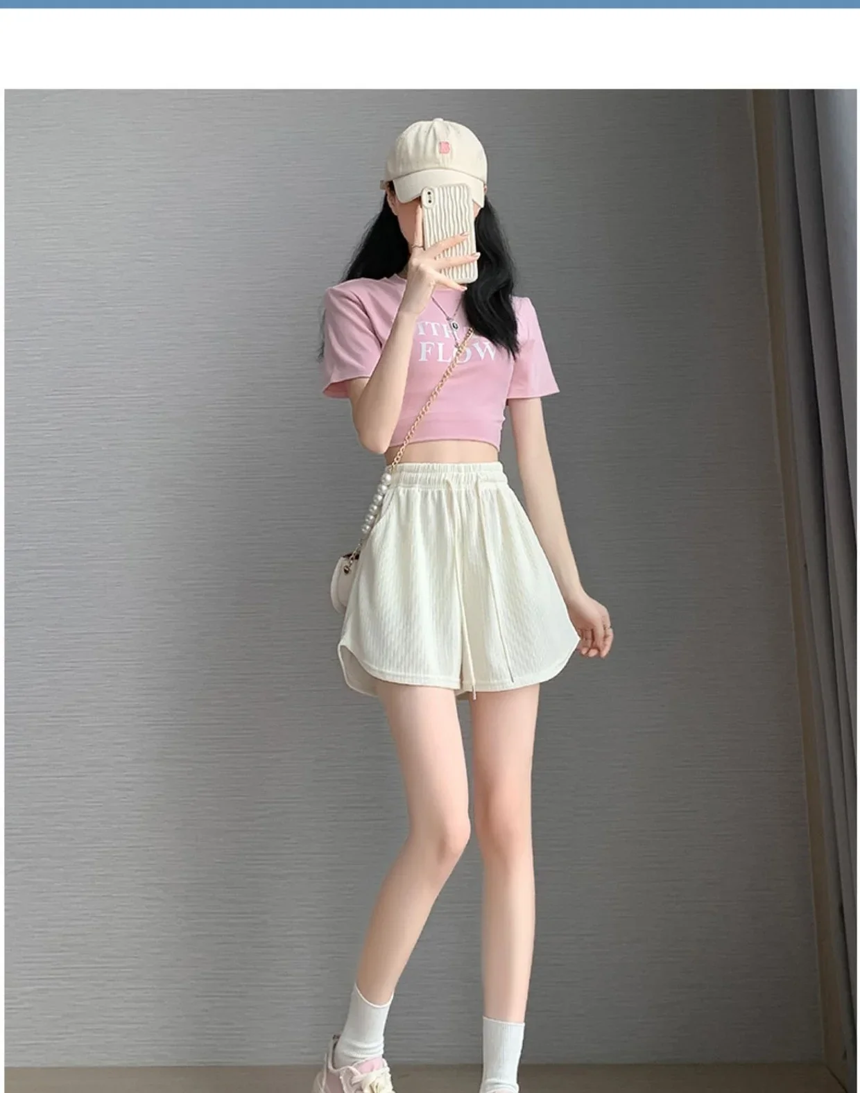 شورت رياضي نسائي عصري برباط غير رسمي جديد لعام 2025 شورت صيفي فضفاض مناسب عالي الخصر لليوجا على شكل حرف a مستقيم الساق