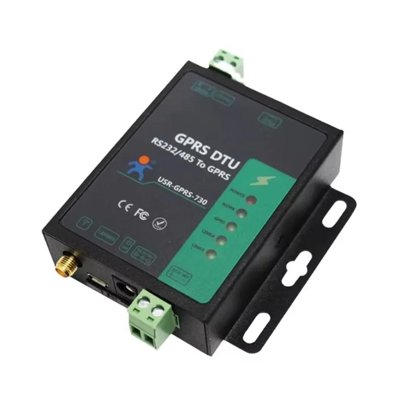 USR-730 Gsm Gprs Modbus Modems Serial RS232 RS485 to GPRS DTU for Data Transfer