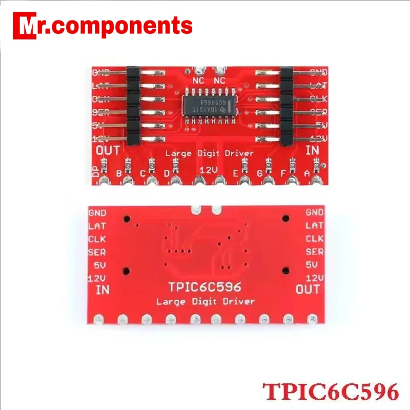 1PCS TPIC6C596 8-bit Shift Register 7-Segment Digital Tube Driver Displays Module for Andrino Diy Electronic PCB Board New