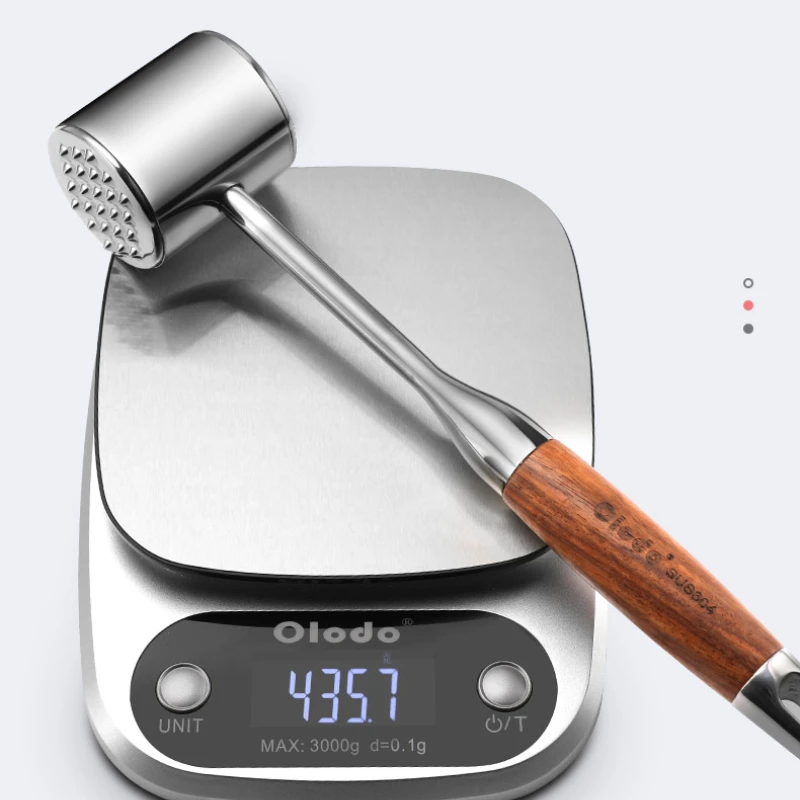 

Steak Hammer 304 Stainless Steel Meat Hammer Large Row Hammer Meat Machine Household Steak Tool Meat Tenderiser