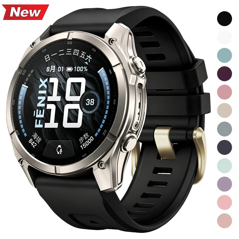 20mm Sport Silicone Strap For Garmin Fenix 8 9Pro 43mm 7S Solar 6S 5S Plus Epix Pro(Gen 2)42mm Women QuickFit Wristband Bracelet