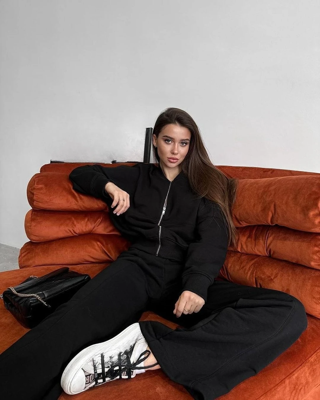 

2025 Spring and Autumn New Fashion Set Zipper Cardigan Straight Leg Pants Two Piece Set for Women 2 Piece Sets Women Outfit