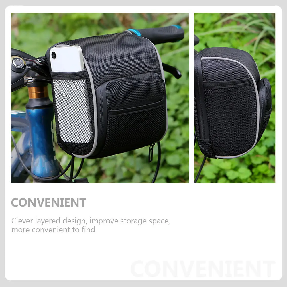 Bike Frame Bag Waterproof Outdoor Cycling Front Tube Pouch Stable Mounting Bicycle Phone Holder Bicycle Supply