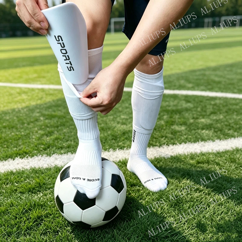 Shin Guard Pads Soccer Shin Guard Leg Cover Independent Pocket Anti-Drop Elastic Breathable Football Unisex Shin Guard Sleeves