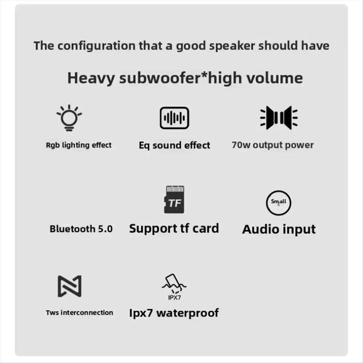 

Лучший беспроводной Bluetooth-динамик, уличный водонепроницаемый сабвуфер, портативная звуковая колонка, центр звуковой системы домашнего кинотеатра