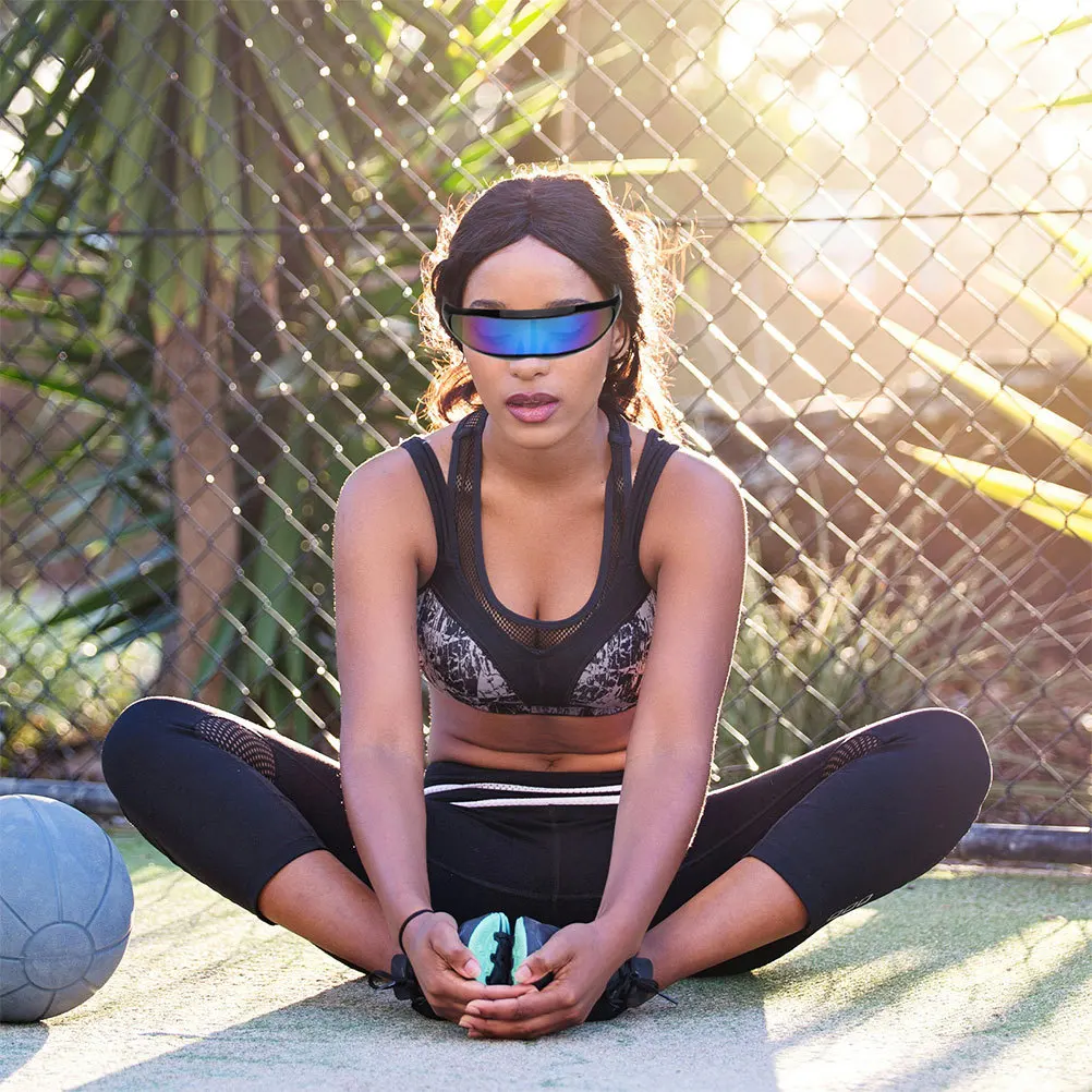 2Pcs Fish Shaped Biking Sunglasses Lightweight Uv Protection Wind Resistant Outdoor Sports Cycling Running Riding Glasses